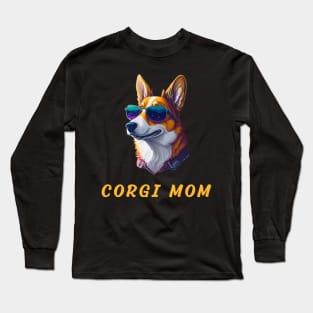 corgi mom Long Sleeve T-Shirt